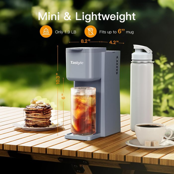 Tastyle Mini Coffee Maker (Gray) (image 3)