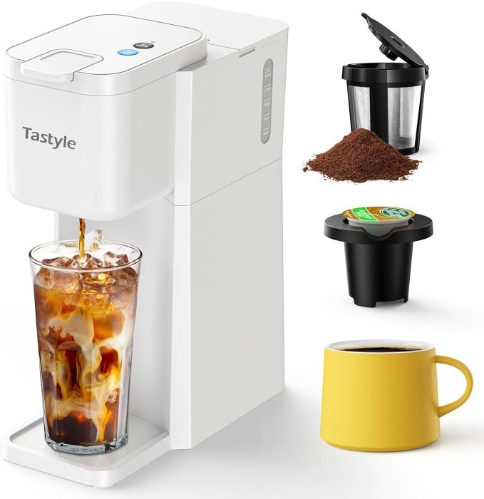 Tastyle Mini Coffee Maker (Pearl White)