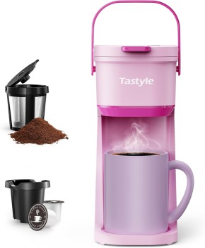 Tastyle Mini Single Serve Coffee Maker (Dusty Rosa)