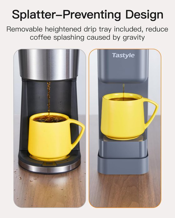 Tastyle Single Serve Coffee Maker (Gray) (image 5)