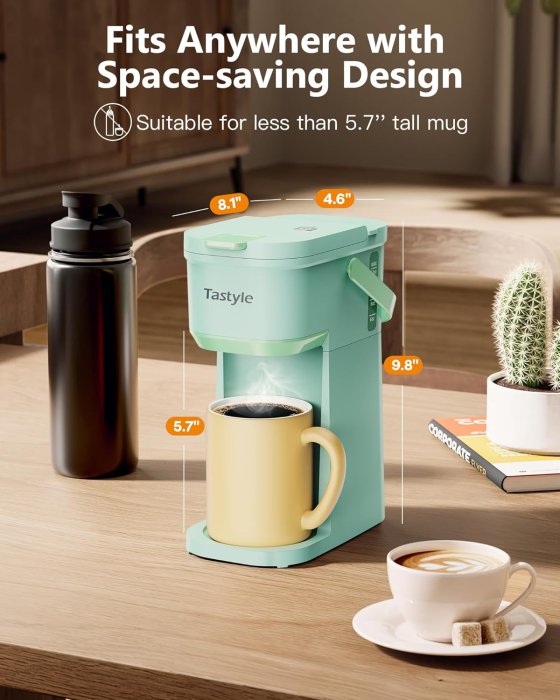 Tastyle Single Serve Coffee Maker (Oasis) (image 3)