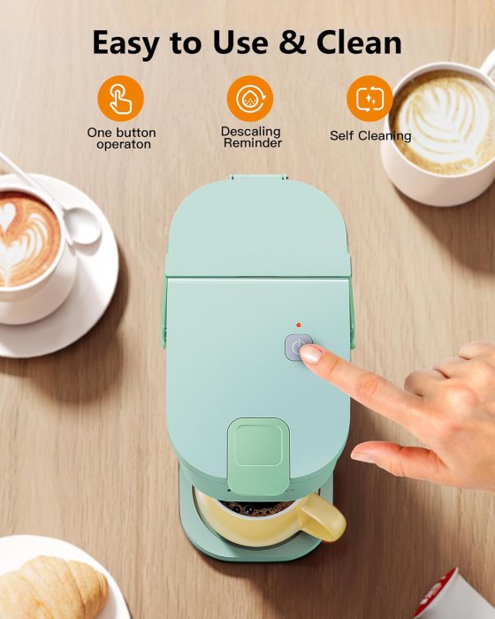 Tastyle Single Serve Coffee Maker (Oasis) (image 5)